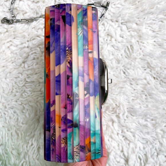 RAFE New York Crossbody Melissa Clutch/Crossbody Multi Color Acrylic Clutch - Picture 6 of 14